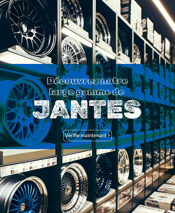 Découvrez notre large gamme de jantes en aluminium