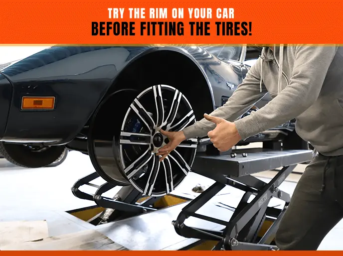 Advice from LadneFelgi.pl - try the wheel Haxer on your car before fitting the tires