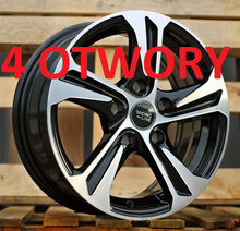 4x jantes 14 4x100 s'intégrer dans HYUNDAI I10 I20 Getz KIA RIO RENAULT Clio TOYOTA Yaris - B1242 (BK1424)