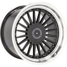 4x aros 18 5x120 entre outros para BMW 5 E34 E39 E60 E61 7 E32 E38 E65 Alpina Style Black - B1803