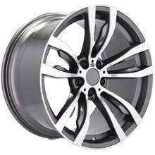 4x alu disky 20 10+11 zapadajú do BMW X5 E53 E70 F15 X6 E71 F16 M-Pakiet Doublespoke Grafit - B1057